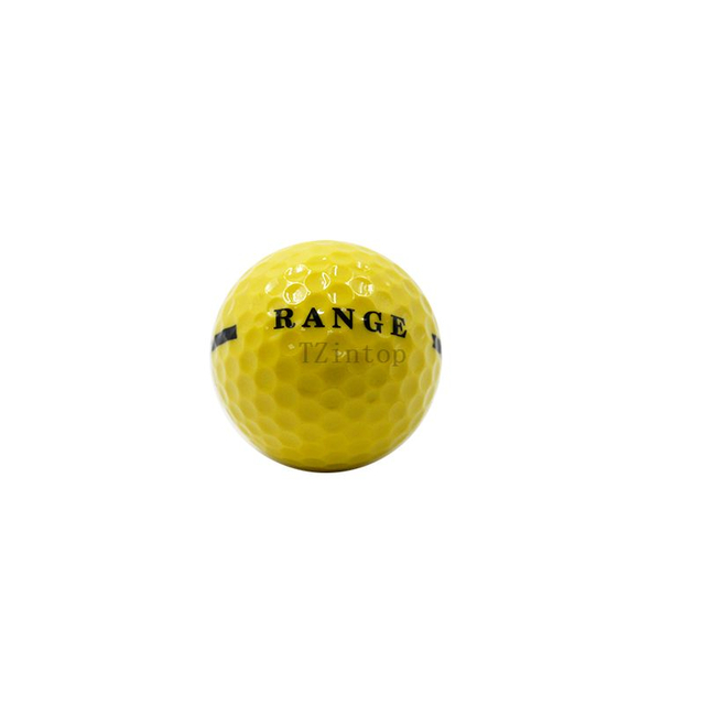 Balles de golf durables avec Logo personnalisé de haute qualité imprimé, 2 pièces, pour terrain de conduite Surlyn avec balle de golf à rayures