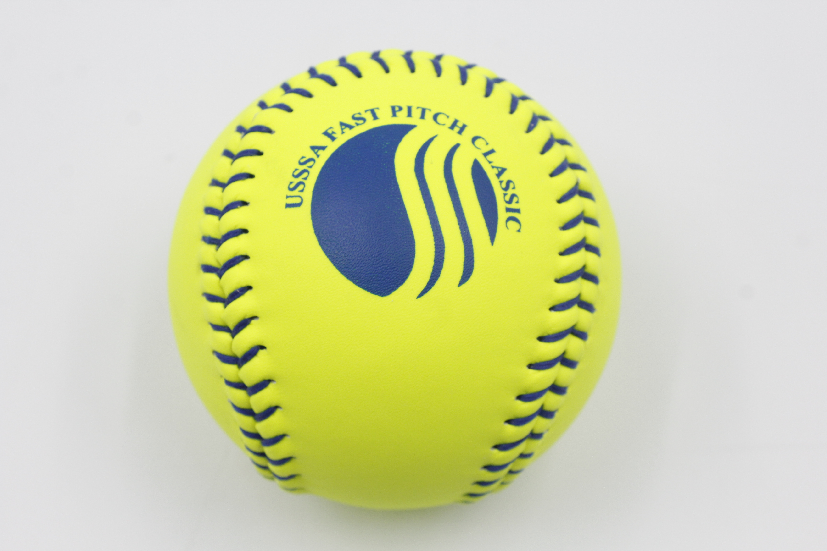 Prix ​​d'usine 11/12 pouces Wicked Softball Couverture en cuir Poly Core Coutures bleues .47 Cor 375 LBS Compression 12 Pack USSSA Classic Fastpitch