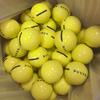 Balles de golf durables avec Logo personnalisé de haute qualité imprimé, 2 pièces, pour terrain de conduite Surlyn avec balle de golf à rayures