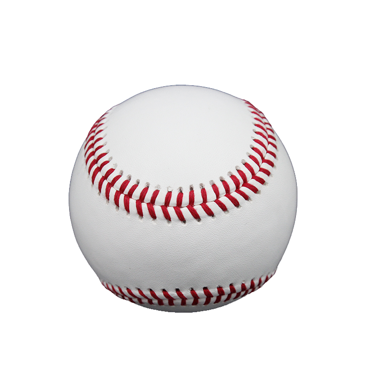 Commerce de gros de logo personnalisé durable en cuir de vache à 50 % de laine de baseball pour les jeux professionnels