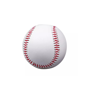 Taille officielle professionnelle taille standard sports de plein air baseball blanc uni cuir synthétique matériel pour l'entraînement pratique
