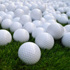 Balle de golf d\'entraînement Surlyn, Logo personnalisé de haute qualité, couleur blanche, 2 pièces 