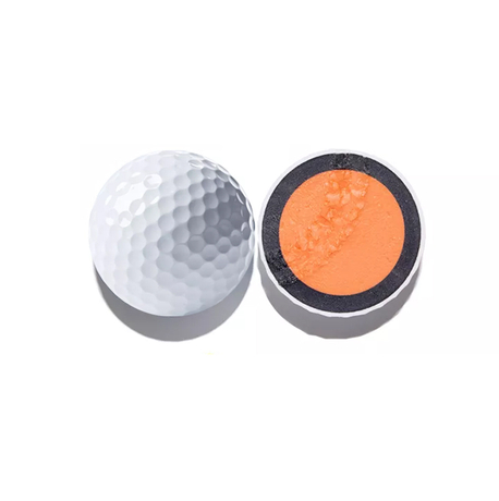 Logo personnalisé de haute qualité, couleur blanche, balle de golf d'entraînement Surlyn, 4 pièces 