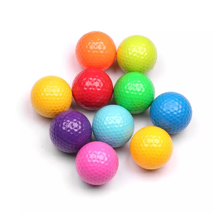 Vente chaude Logo personnalisé Promotion cadeau Surlyn coloré Mini enfants balles de Golf balle de Golf avec prix d'usine