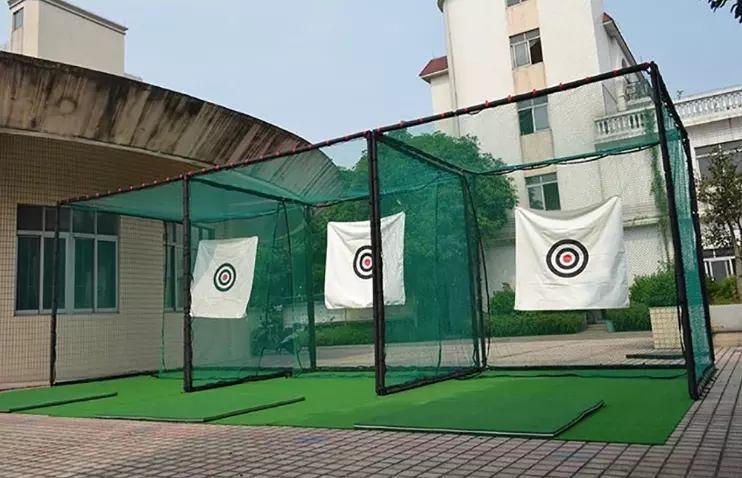 Cage de pratique de golf de filet de frappe de golf simple extérieur d'intérieur de 3x3x3m avec la cible