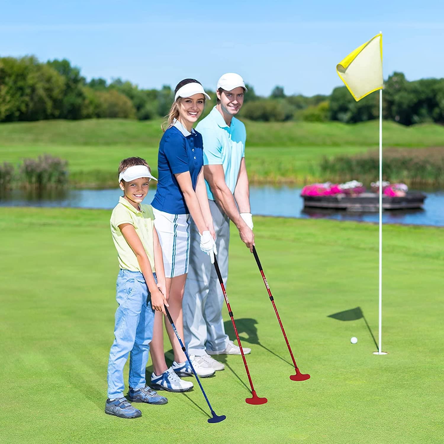 Mini putters de Golf colorés, prix d'usine, bidirectionnel pour enfants, pour golfeurs droitiers ou gauchers, longueur réglable