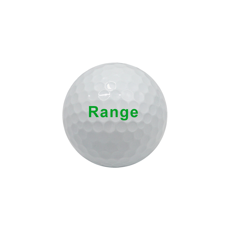 Balle de Golf à 2 couches, prix d\'usine, pour la pratique, couleur blanche, Logo personnalisé