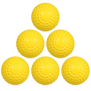 Balles de softball à fossettes de 30,5 cm sans piqûre pour la coordination œil-main, la frappe et la pratique du terrain