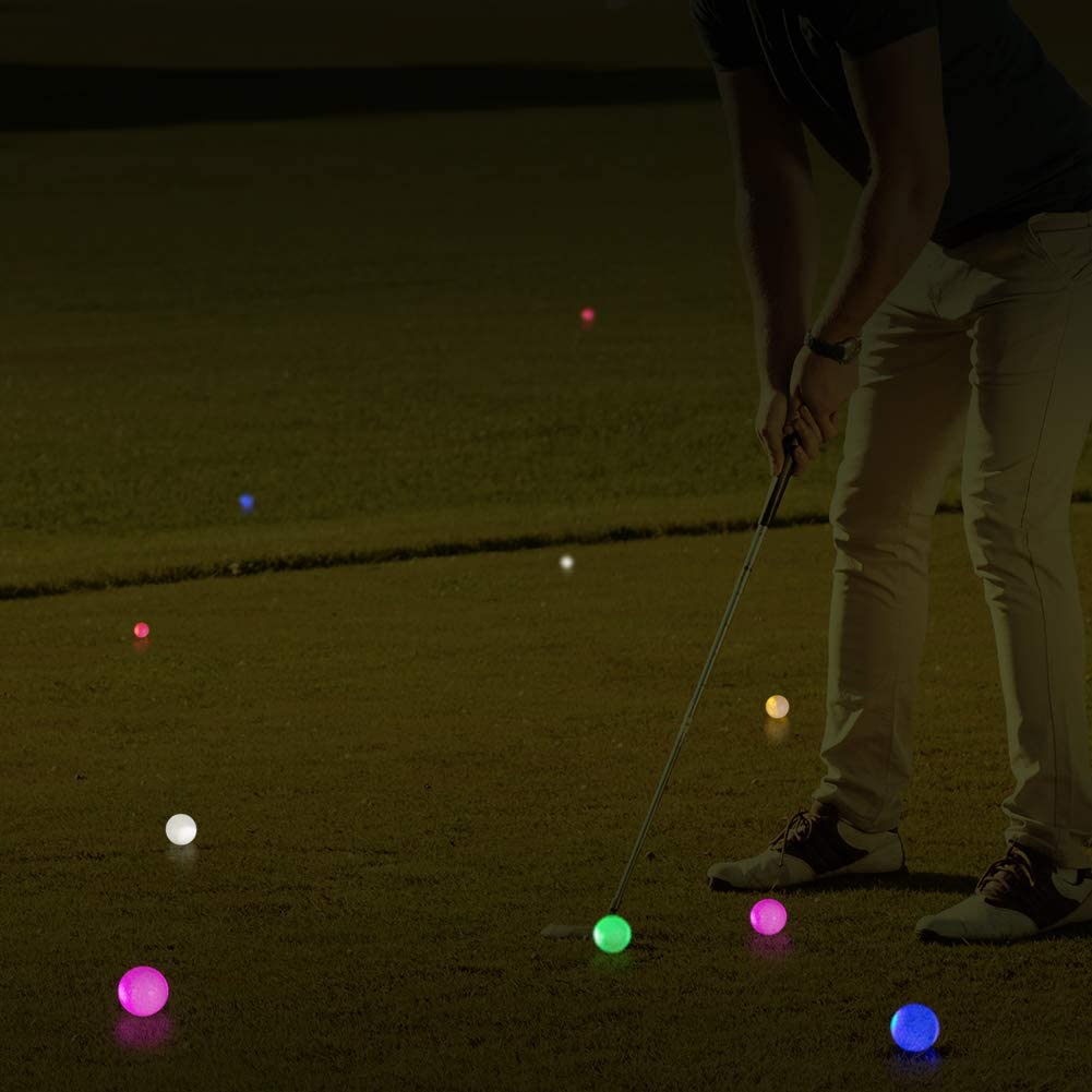  Balle de Golf qui brille dans la nuit, clignotante, longue durée, LED, pour le Sport, le Golf en plein air