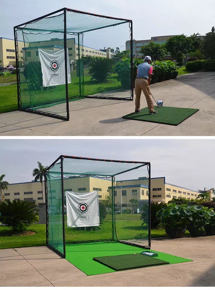 Cage de pratique de golf de filet de frappe de golf simple extérieur d'intérieur de 3x3x3m avec la cible