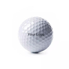 Balle de golf d\'entraînement Surlyn de couleur blanche avec logo personnalisé de haute qualité, 3 pièces 