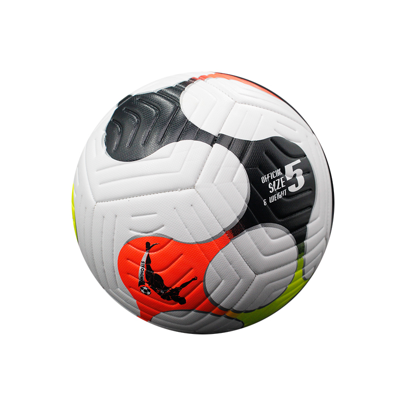 Ballon de Football en matériau PU, nouvelle mode, haute qualité, prix bon marché, Logo personnalisé imprimé, taille 3/4/5