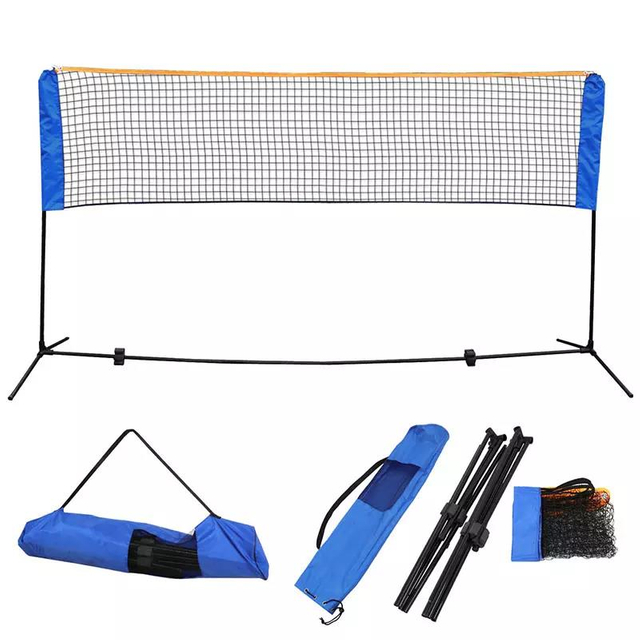 Filet de badminton de compétition multisports à hauteur réglable, portable et durable avec assemblage rapide