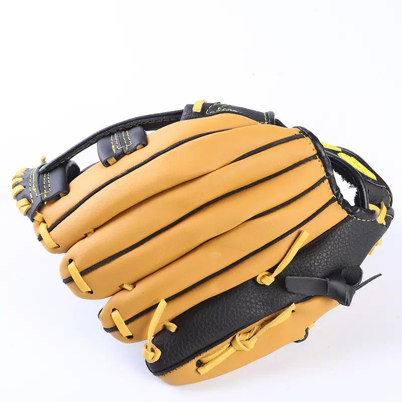 Gants en cuir pleine fleur pour main droite, gants de baseball pour entraînement aux sports de plein air, pour enfants