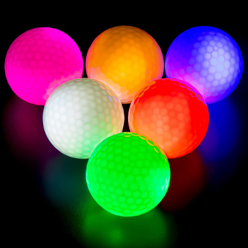  Balle de Golf qui brille dans la nuit, clignotante, longue durée, LED, pour le Sport, le Golf en plein air