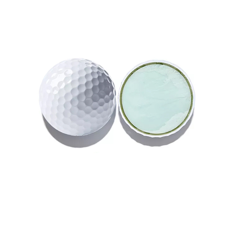 Balle de golf d'entraînement Surlyn de couleur blanche avec logo personnalisé de haute qualité, 3 pièces 