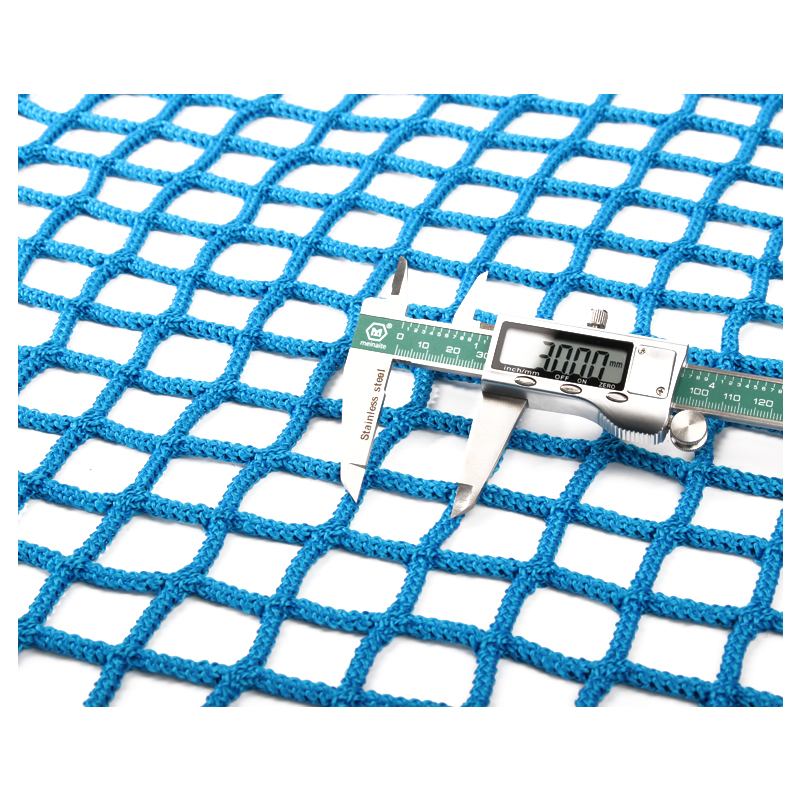 Filet de sécurité de Protection contre les chutes sans nœuds en Polyester de couleur bleue, norme CE de haute qualité, pour une utilisation intérieure et extérieure 