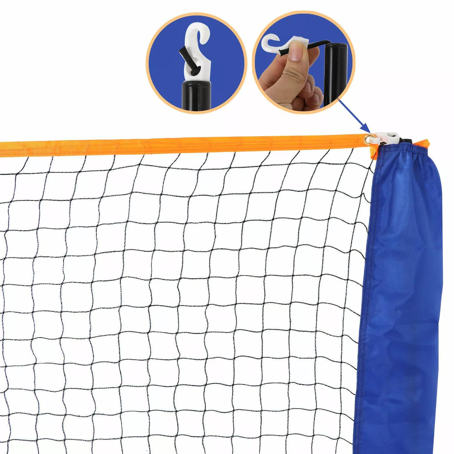 Filet de badminton de compétition multisports à hauteur réglable, portable et durable avec assemblage rapide